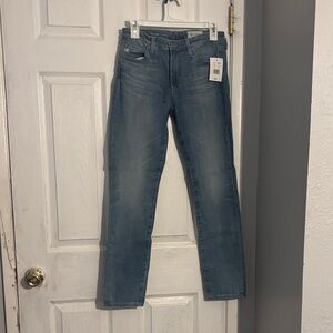 AG Adriano Goldschmied Slim Straight Blue Jeans